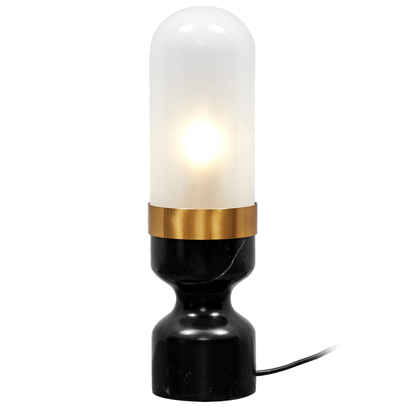 Настольная лампа Arun Lamp Черный Белый Золотой Настольная лампа Arun Lamp Черный Белый Золотой в Волгограде | Loft Concept