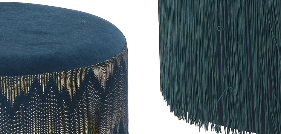 Пуф Fringe Blue Пуф Fringe Blue - Loft-Concept в Волгограде