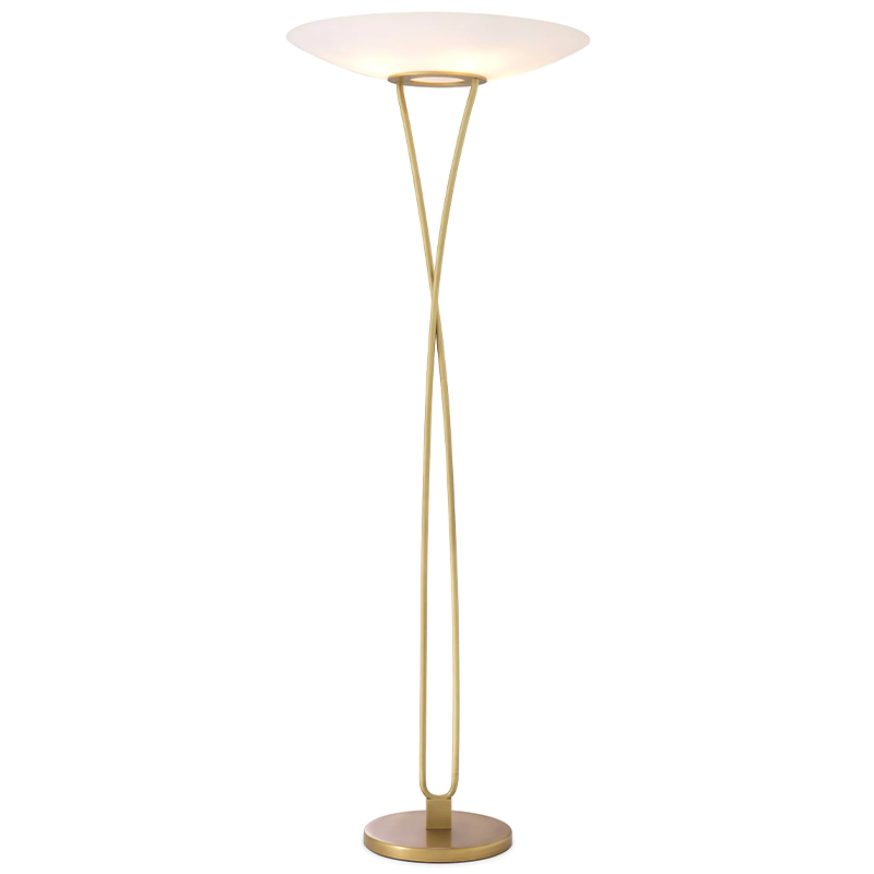 Товар Eichholtz Floor Lamp Laila Латунь Белый Товар Eichholtz Floor Lamp Laila Латунь Белый в Волгограде | Loft Concept