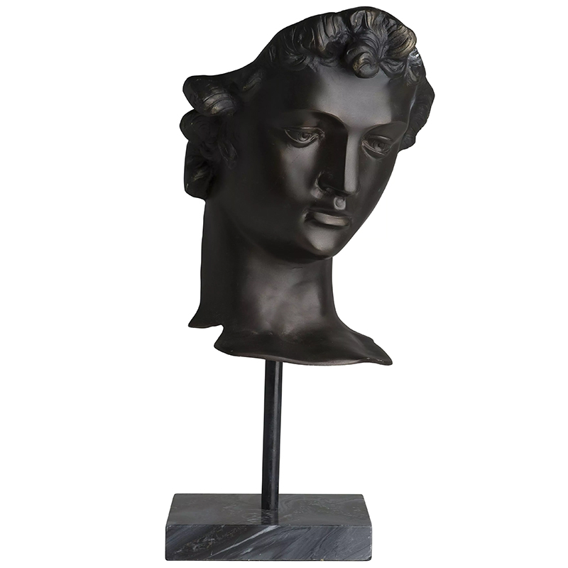 Декоративная статуэтка Eichholtz Head David Темная бронза Черный Мрамор Nero Декоративная статуэтка Eichholtz Head David Темная бронза Черный Мрамор Nero в Волгограде | Loft Concept