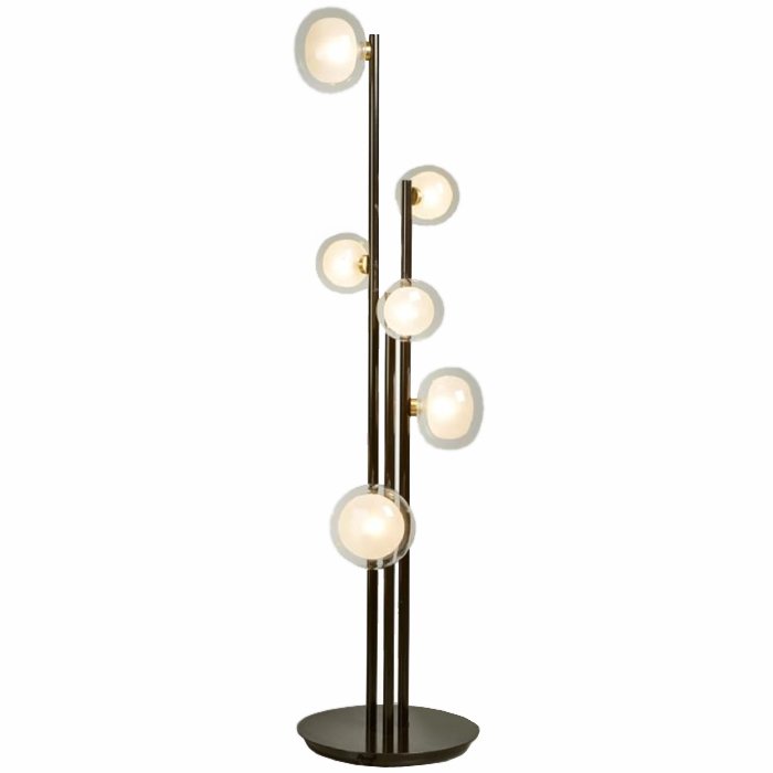 Торшер NABILA Floor Lamp Черный Глянцевое золото Торшер NABILA Floor Lamp Черный Глянцевое золото в Волгограде | Loft Concept