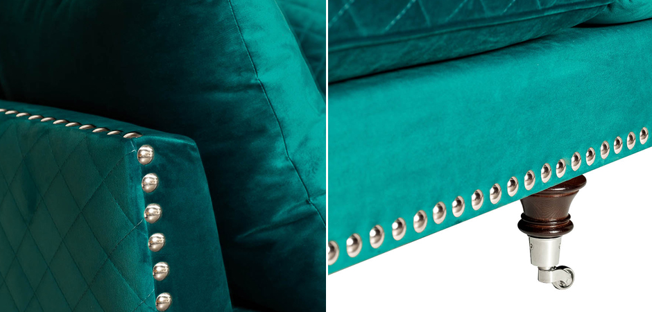 Диван Giorgio Sofa Turquoise Диван Giorgio Sofa Turquoise - Loft-Concept в Волгограде