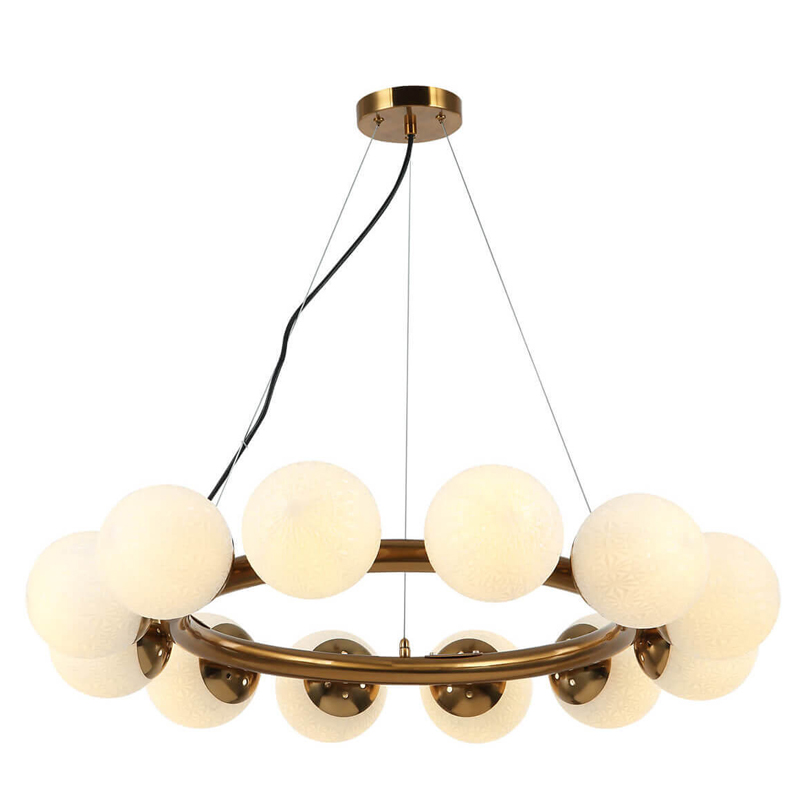 Люстра Perforated Glass Bubbles bronze D77 Бронза Белый Люстра Perforated Glass Bubbles bronze D77 Бронза Белый в Волгограде | Loft Concept