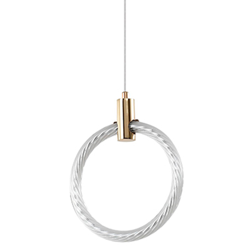Подвесной светильник светодиодный в виде кольца Lighting Rings Gold Золотой Белый Подвесной светильник светодиодный в виде кольца Lighting Rings Gold Золотой Белый в Волгограде | Loft Concept