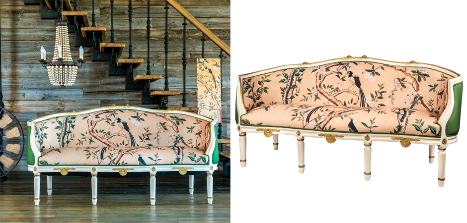 Диван Beige and Green Chinoiserie Sofa - Loft-Concept в Волгограде