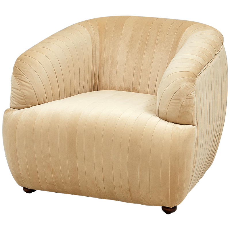 Кресло песочного цвета велюр Lorelai Sand Armchair Песочный Кресло песочного цвета велюр Lorelai Sand Armchair Песочный в Волгограде | Loft Concept
