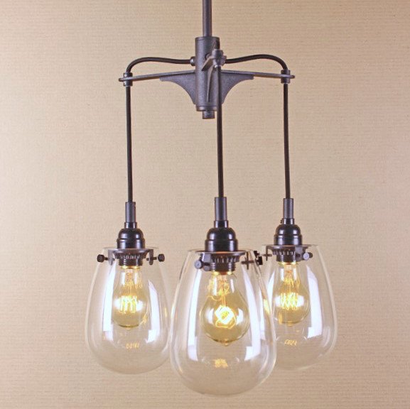 Люстра Railway Trio Pendant Черный Люстра Railway Trio Pendant Черный в Волгограде | Loft Concept