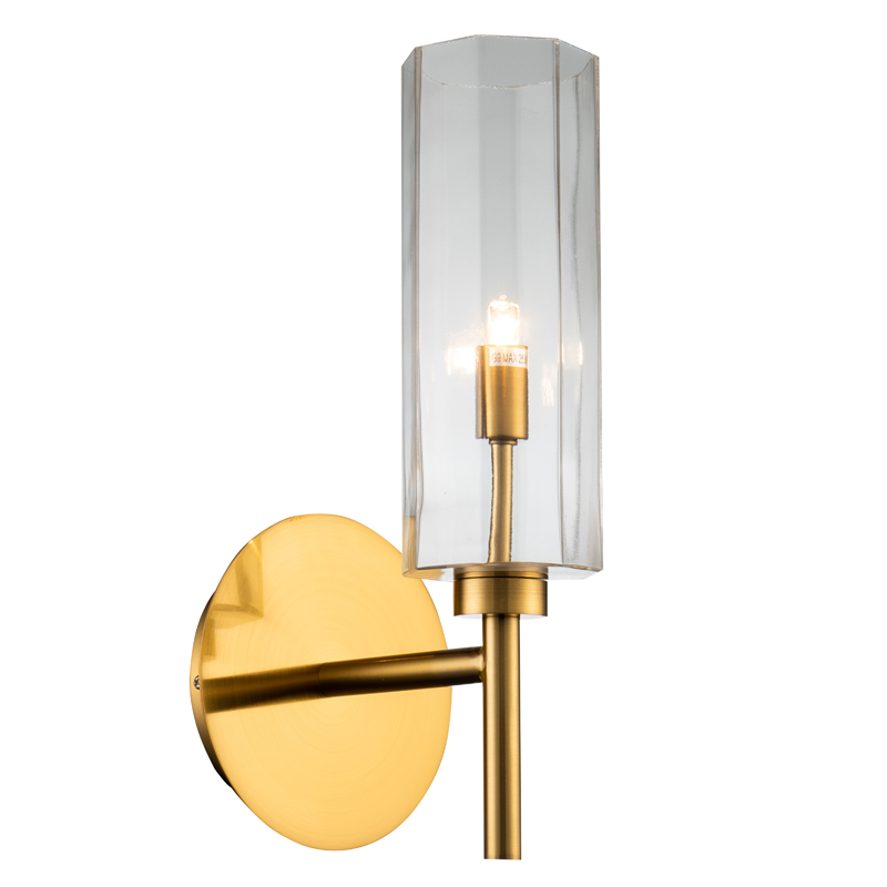 Бра Claudine Sconce Латунь Прозрачный Бра Claudine Sconce Латунь Прозрачный в Волгограде | Loft Concept