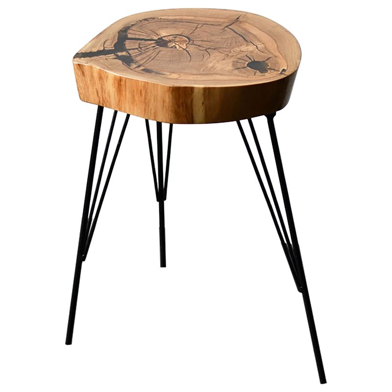 Приставной стол Kaylum Industrial Metal Rust Side Table Светлый дуб Черный Приставной стол Kaylum Industrial Metal Rust Side Table Светлый дуб Черный в Волгограде | Loft Concept