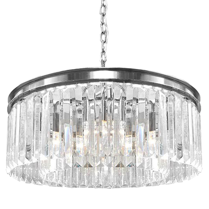 Люстра RH Odeon Chandelier Silver 65 Прозрачное Стекло Серебряный Люстра RH Odeon Chandelier Silver 65 Прозрачное Стекло Серебряный в Волгограде | Loft Concept