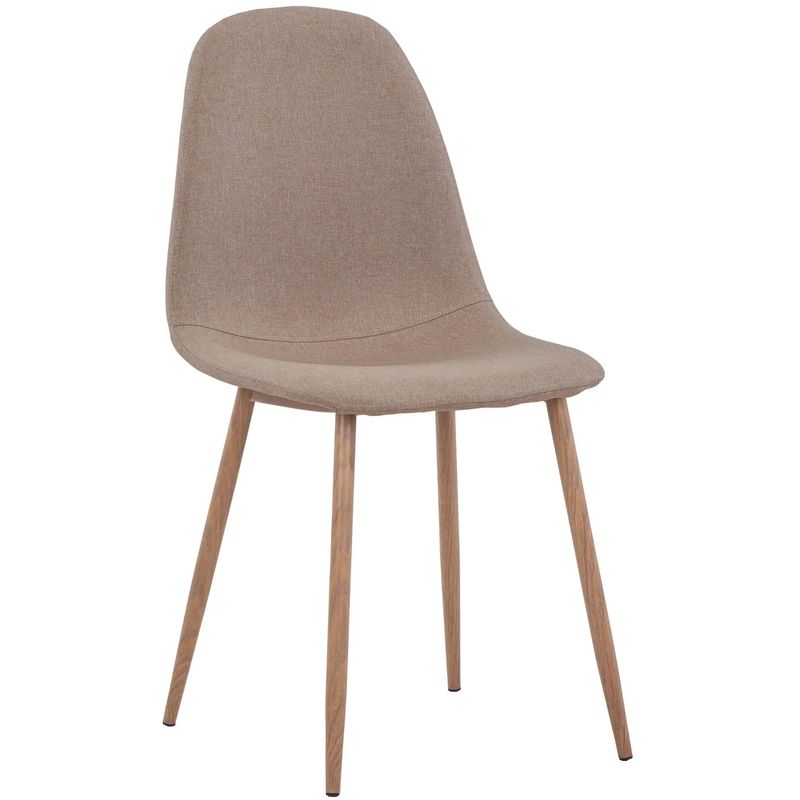 Стул Archie Chair Ткань Бежевая Рогожка Деревянные ножки Бежевый Древесина Стул Archie Chair Ткань Бежевая Рогожка Деревянные ножки Бежевый Древесина в Волгограде | Loft Concept