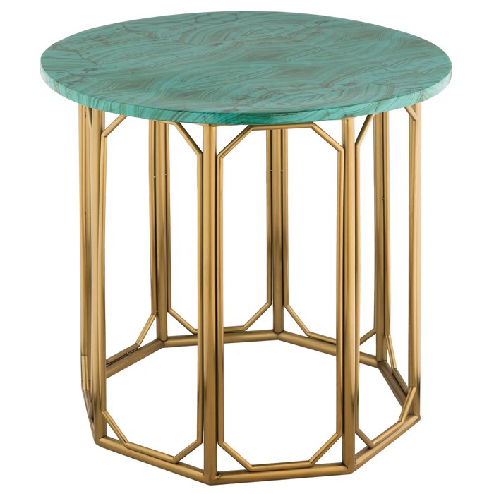 Malachite Modern Side Tables Малахит (зеленый) Золотой Malachite Modern Side Tables Малахит (зеленый) Золотой в Волгограде | Loft Concept