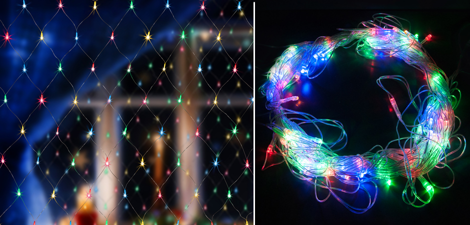 Гирлянда-Сетка Цветные светодиоды - Loft-Concept в Волгограде