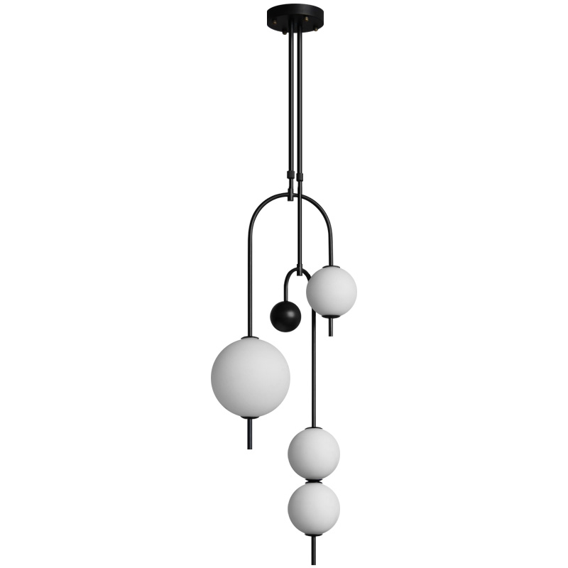 Люстра Balance Beads Черный Белый Люстра Balance Beads Черный Белый в Волгограде | Loft Concept