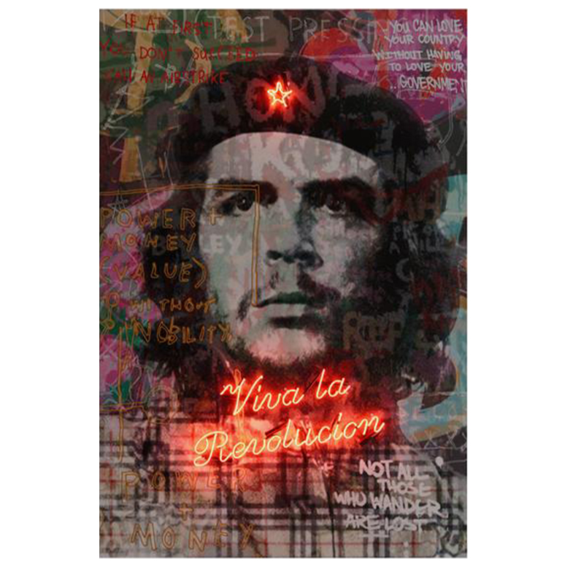 Постер с Неоновым Светящимся Текстом Че Гевара Ches Revolution Мульти Постер с Неоновым Светящимся Текстом Че Гевара Ches Revolution Мульти в Волгограде | Loft Concept