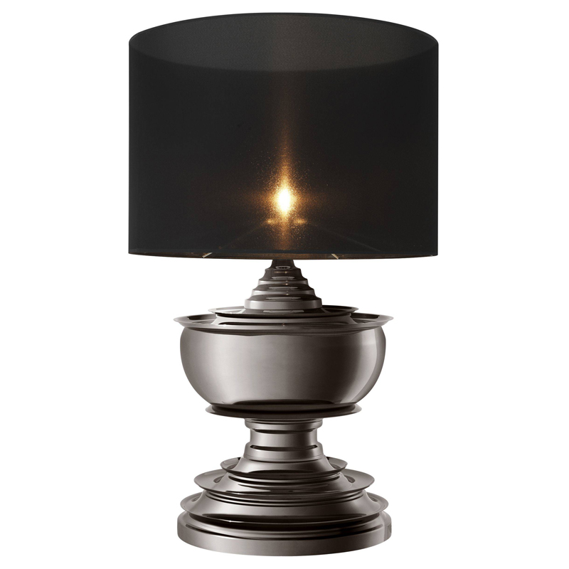 Настольная лампа Eichholtz Table Lamp Pagoda Black nickel Темный никель Черный Настольная лампа Eichholtz Table Lamp Pagoda Black nickel Темный никель Черный в Волгограде | Loft Concept