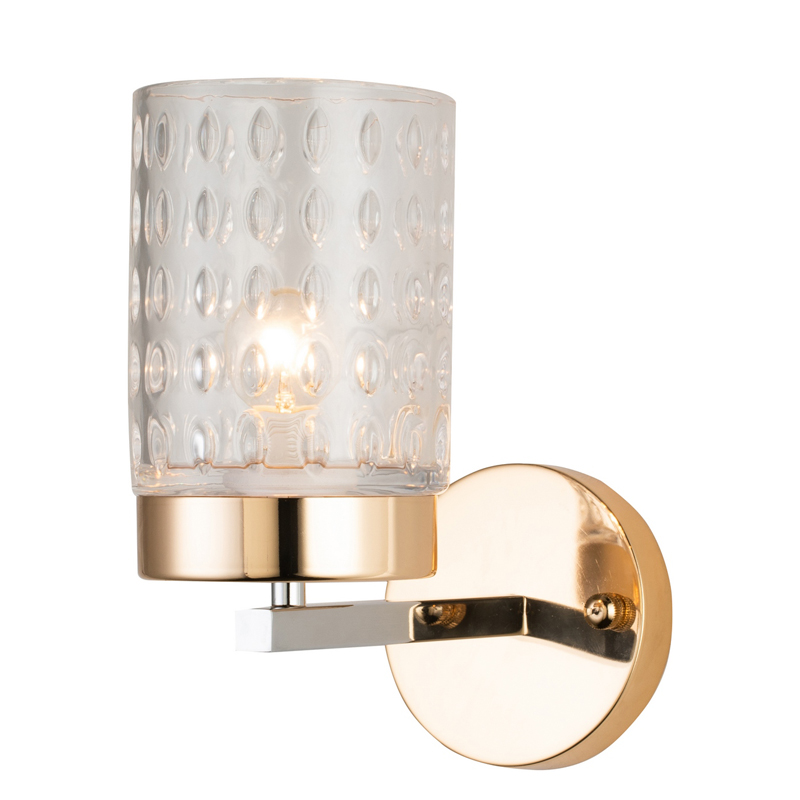 Бра Didian Sconce Глянцевое золото Хром Прозрачный Бра Didian Sconce Глянцевое золото Хром Прозрачный в Волгограде | Loft Concept
