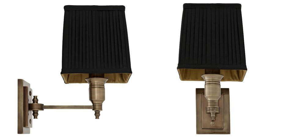 Бра Wall Lamp Lexington Single Brass+Black Бра Wall Lamp Lexington Single Brass+Black - Loft-Concept в Волгограде