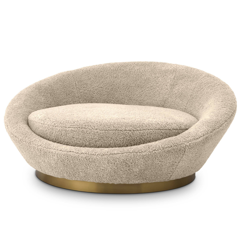 Диван Eichholtz Sofa Duardo Песочный Латунь Диван Eichholtz Sofa Duardo Песочный Латунь в Волгограде | Loft Concept