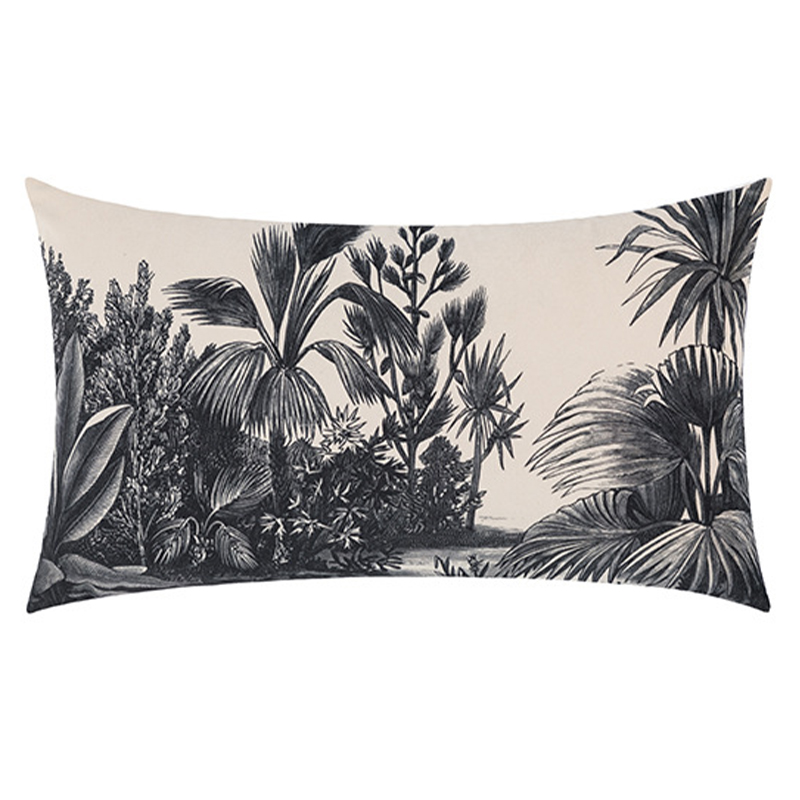 Декоративная подушка Rainforest Cushion Бежевый Черный Декоративная подушка Rainforest Cushion Бежевый Черный в Волгограде | Loft Concept