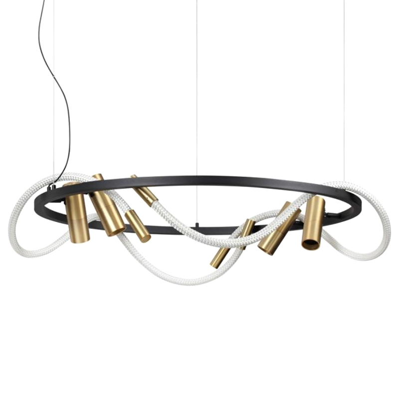 Люстра LUKE LAMPCO TRACER LAMP Черный Белый Золотой Люстра LUKE LAMPCO TRACER LAMP Черный Белый Золотой в Волгограде | Loft Concept