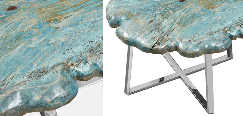 Приставной стол Melted Turquoise Приставной стол Melted Turquoise - Loft-Concept в Волгограде