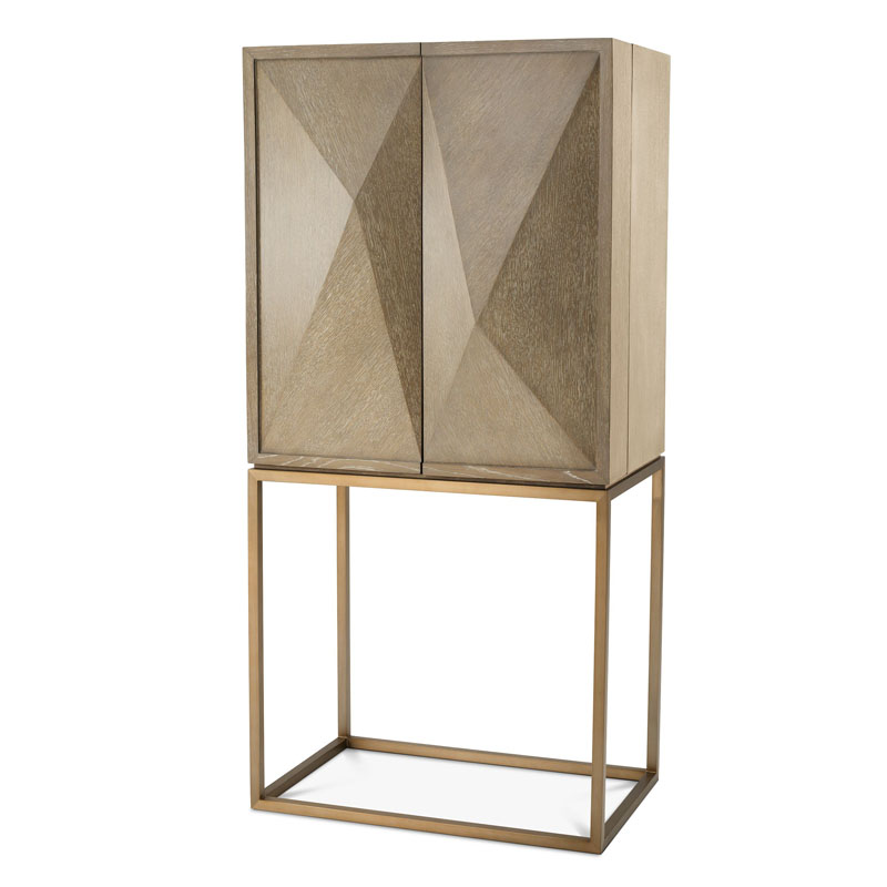 Шкаф для вина Eichholtz WINE CABINET HIGHLAND Белый дуб Шкаф для вина Eichholtz WINE CABINET HIGHLAND Белый дуб в Волгограде | Loft Concept