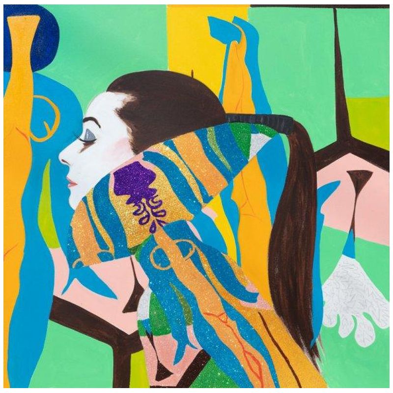 Картина She Dreamed of Matisse in Blue, Green, and Yellow Мульти Картина She Dreamed of Matisse in Blue, Green, and Yellow Мульти в Волгограде | Loft Concept