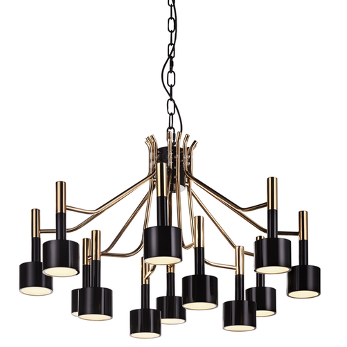 Люстра Delightfull Ella Suspension Selightfull Глянцевое золото Черный Белый Люстра Delightfull Ella Suspension Selightfull Глянцевое золото Черный Белый в Волгограде | Loft Concept