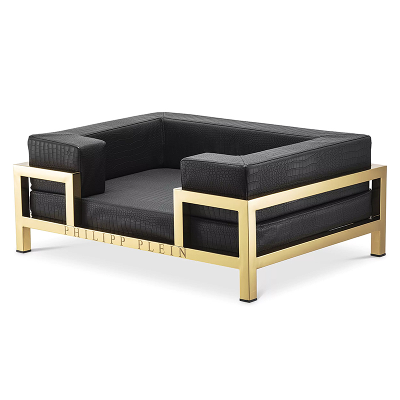 Лежанка для домашних животных Dogbed High Conic Limited L Gold Черный Золотой Лежанка для домашних животных Dogbed High Conic Limited L Gold Черный Золотой в Волгограде | Loft Concept