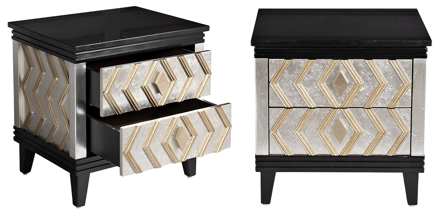 Тумба с каменной столешницей Birgit Nightstand - фото