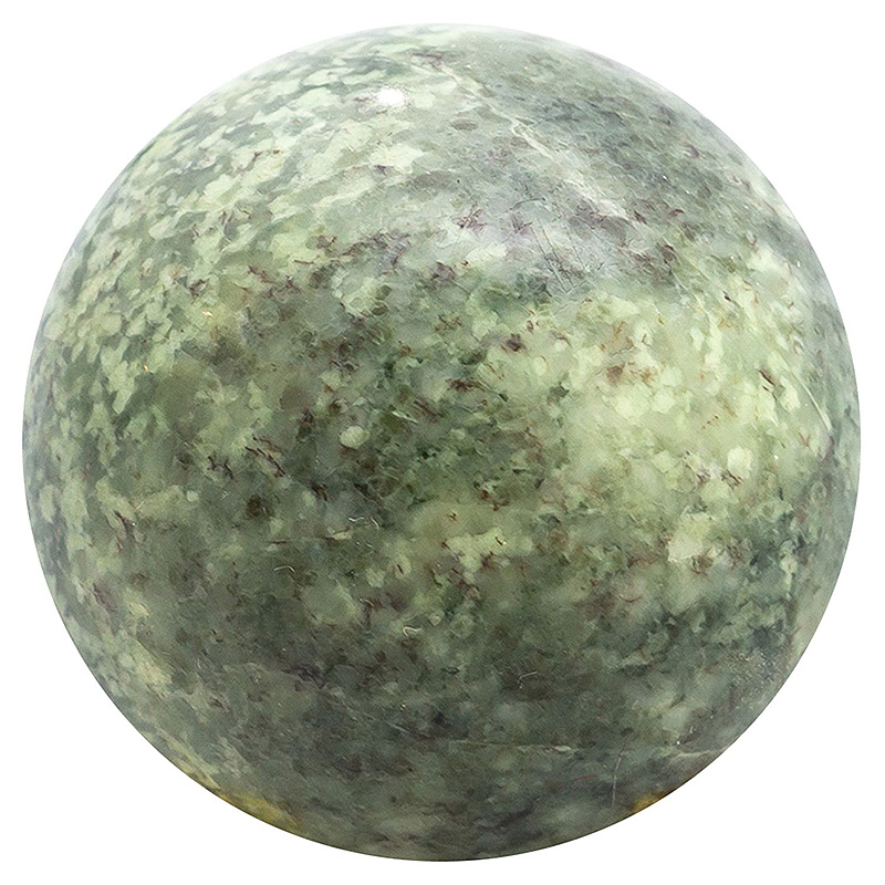 Шар декоративный из натурального камня Жадеит Natural Stone Spheres Зеленый Белый Серый Шар декоративный из натурального камня Жадеит Natural Stone Spheres Зеленый Белый Серый в Волгограде | Loft Concept