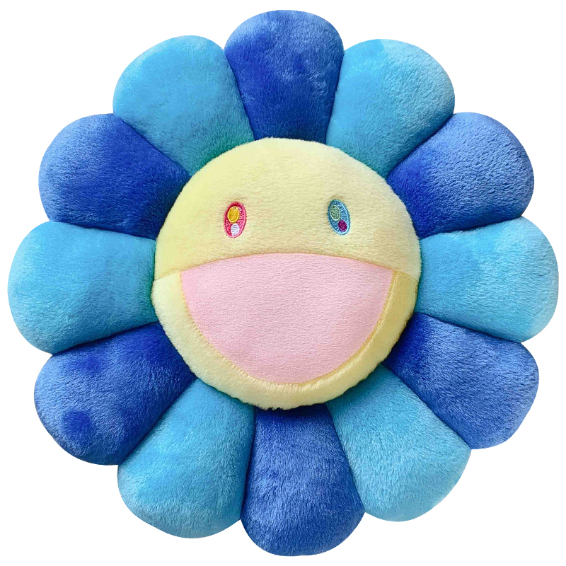 Подушка Takashi Murakami Blue Голубой Синий в Волгограде | Loft Concept 