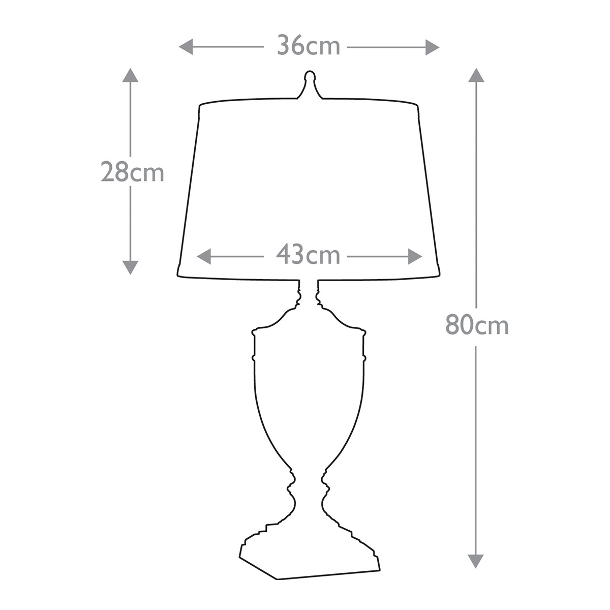 Настольная лампа со тканевым абажуром и прозрачным ребристым стеклянным основанием Quoizel в Волгограде