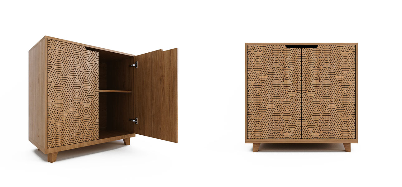 Комод с орнаментом Brian - фото №1