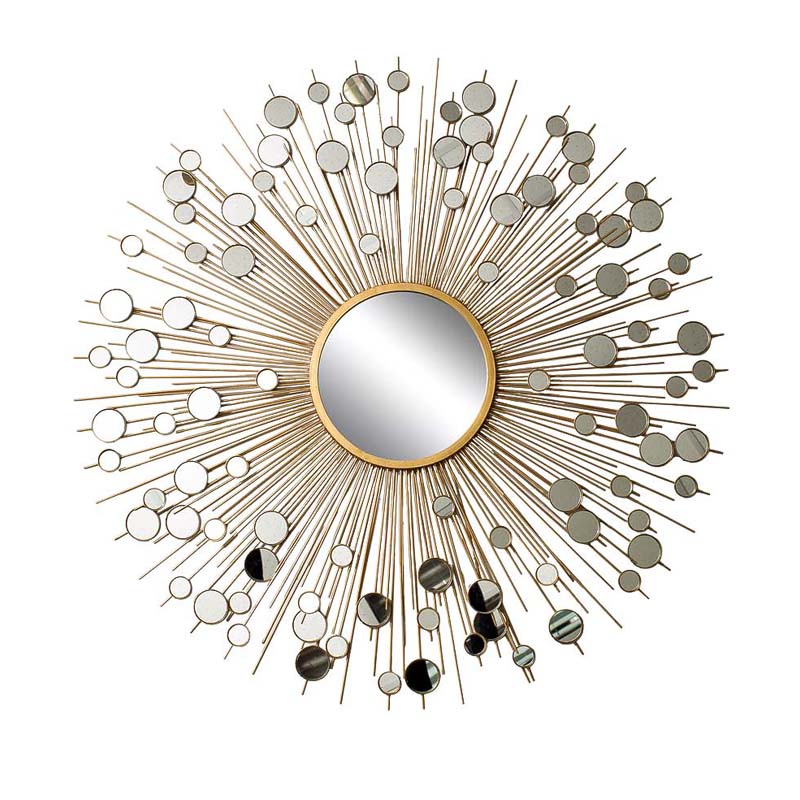 Зеркало-солнце Rays With Mirrors Золотой в Волгограде | Loft Concept 