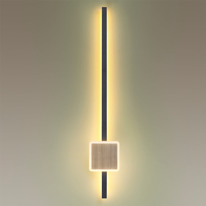 Бра Barrette Square Sconce 70 Черный Античная Бронза в Волгограде | Loft Concept 