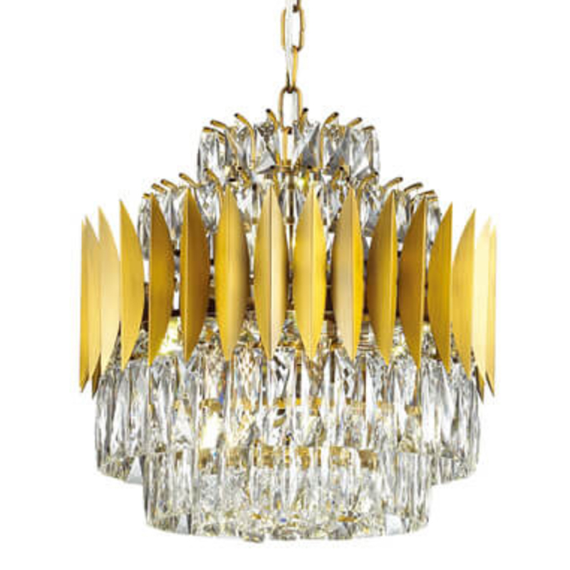 Люстра KEBO KING CHANDELIER 45 Латунь Прозрачное Стекло Люстра KEBO KING CHANDELIER 45 Латунь Прозрачное Стекло в Волгограде | Loft Concept