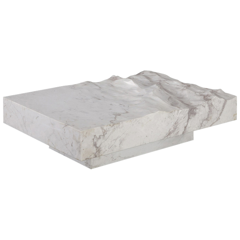Дизайнерский журнальный стол Mathieu Lehanneur Sculpts Ocean Memories Square White Белый Мрамор Bianco Дизайнерский журнальный стол Mathieu Lehanneur Sculpts Ocean Memories Square White Белый Мрамор Bianco в Волгограде | Loft Concept