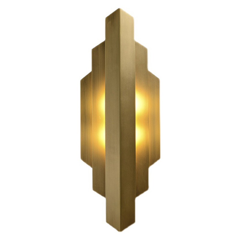 Бра Deco Sconce Vertical Geometric Modern Studio Endo Золотой в Волгограде | Loft Concept 