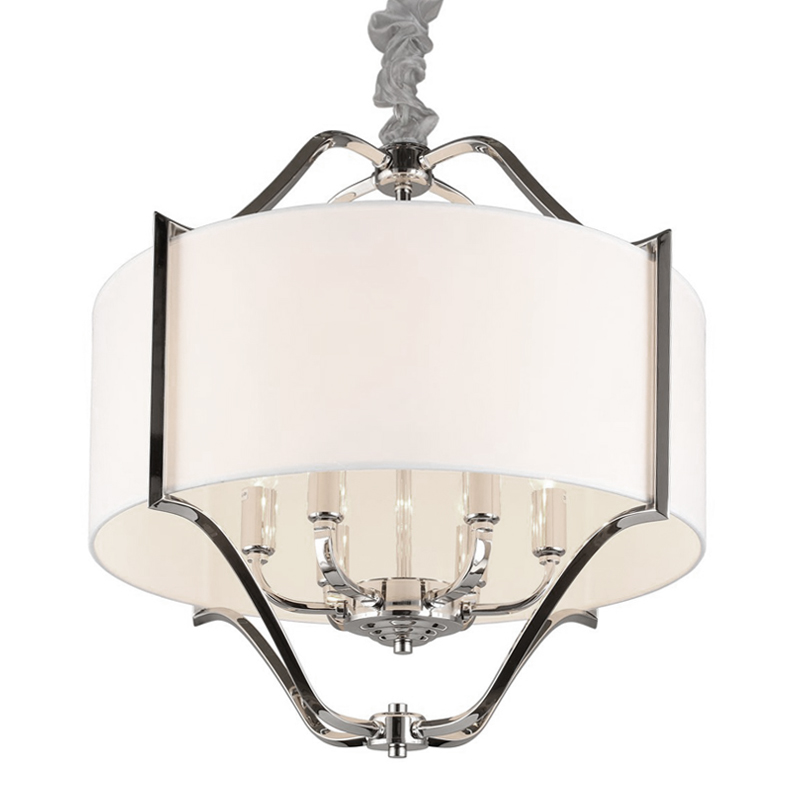 Люстра Mandeville Chandelier Белый Хром Люстра Mandeville Chandelier Белый Хром в Волгограде | Loft Concept