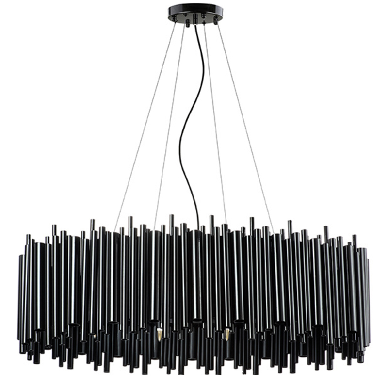 Люстра Delightfull Brubeck Chandelier Black Oval Люстра Delightfull Brubeck Chandelier Black Oval в Волгограде | Loft Concept