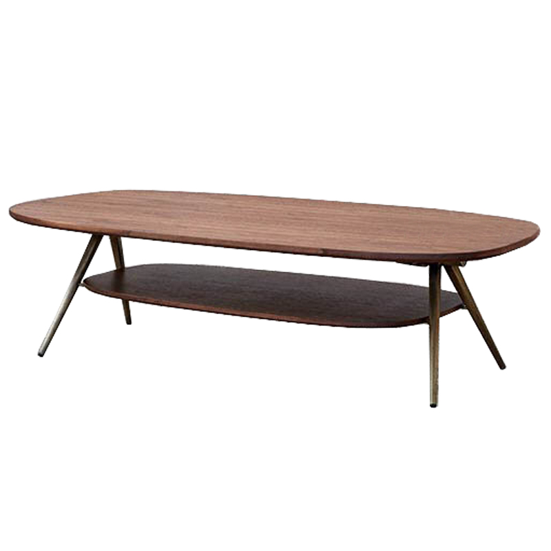 Кофейный стол Killigrew Coffee Table Орех Золотой Кофейный стол Killigrew Coffee Table Орех Золотой в Волгограде | Loft Concept