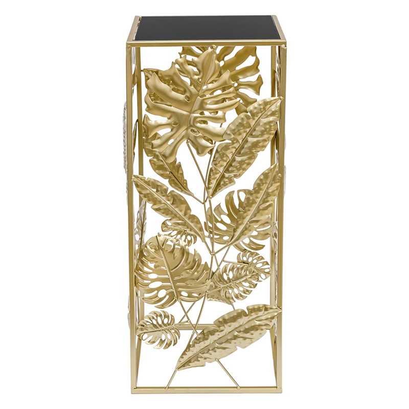 Подставка Tropical Gold Leaves Stand S Золотой Черный Подставка Tropical Gold Leaves Stand S Золотой Черный в Волгограде | Loft Concept