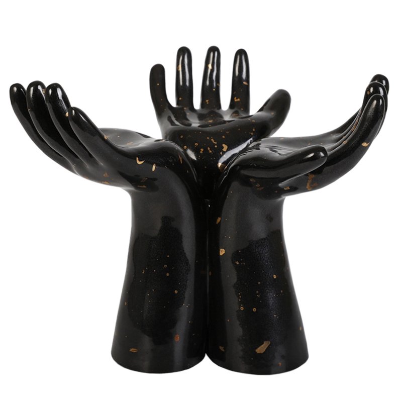 Статуэтка Hands Vase Черный Статуэтка Hands Vase Черный в Волгограде | Loft Concept