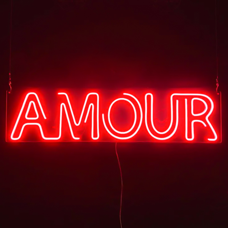 Неоновая настенная лампа Amour Neon Wall Lamp Прозрачный Красный Неоновая настенная лампа Amour Neon Wall Lamp Прозрачный Красный в Волгограде | Loft Concept