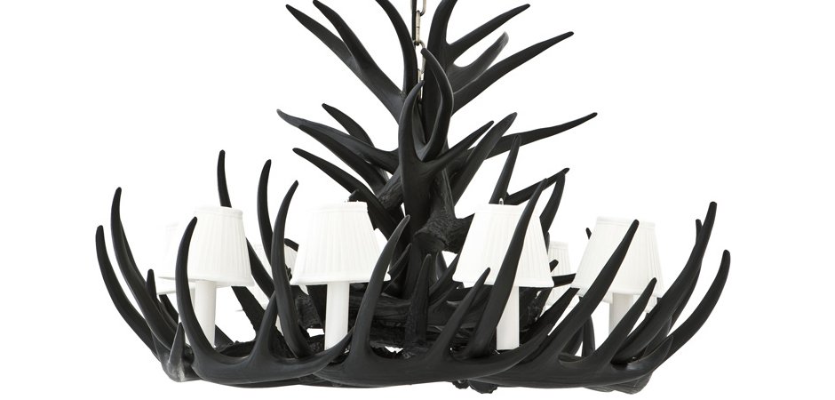 Люстра Eichholtz Chandelier Horn Highlands Black - Loft-Concept в Волгограде