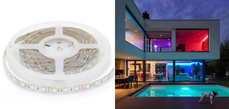 Светодиодная влагозащищенная лента 14,4W/m 60LED/m 5050SMD разноцветная 5M Светодиодная влагозащищенная лента 14,4W/m 60LED/m 5050SMD разноцветная 5M - Loft-Concept в Волгограде