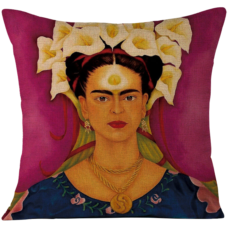 Декоративная подушка Frida Kahlo 11 Пурпурный Мульти Декоративная подушка Frida Kahlo 11 Пурпурный Мульти в Волгограде | Loft Concept