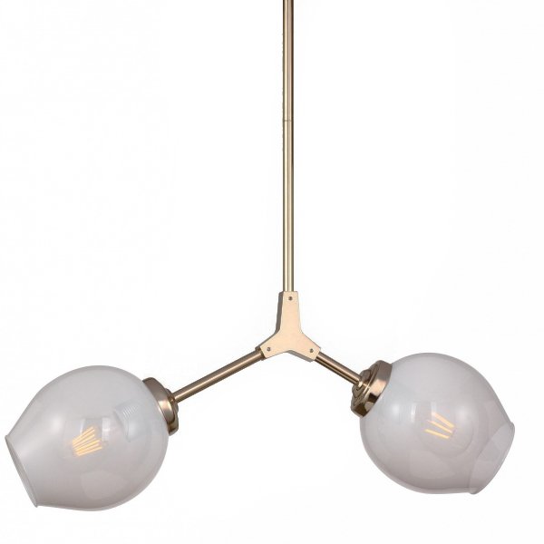 Люстра Branching Bubble Chandelier 2 Milk Прозрачный белый Золотой Люстра Branching Bubble Chandelier 2 Milk Прозрачный белый Золотой в Волгограде | Loft Concept